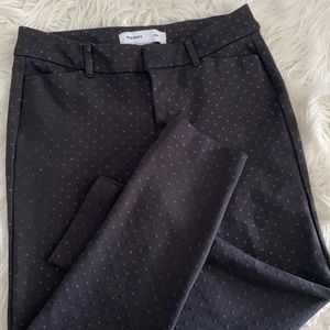 Black with black dots pixie pants